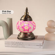Short Table Lamp - Pink Star