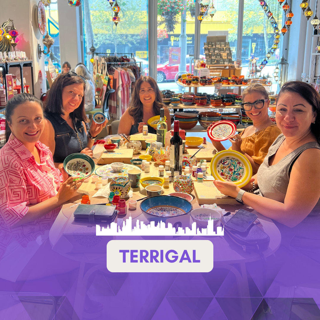 Ceramic Painting Class in Hunter Valley