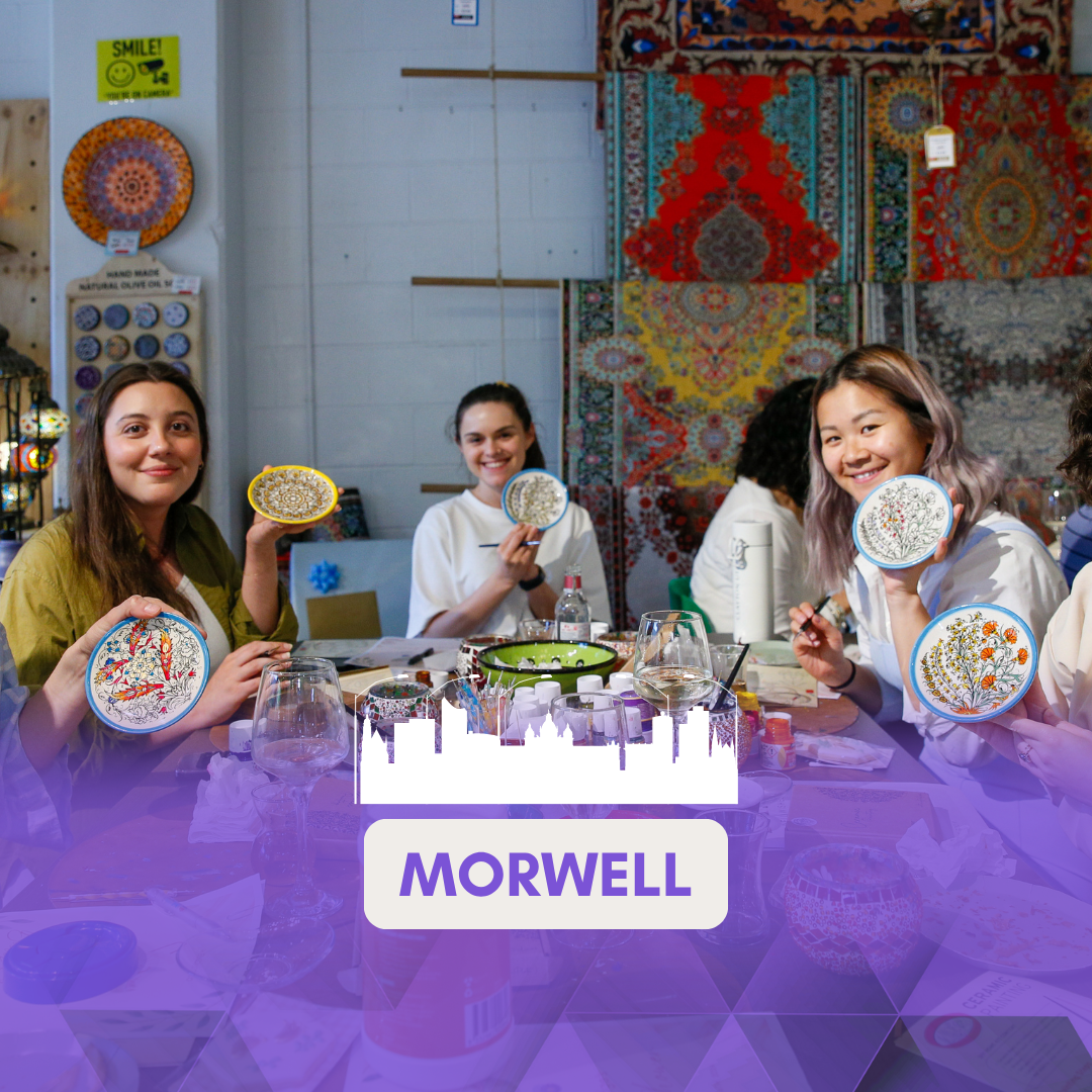 Ceramic Painting Class in Morwell