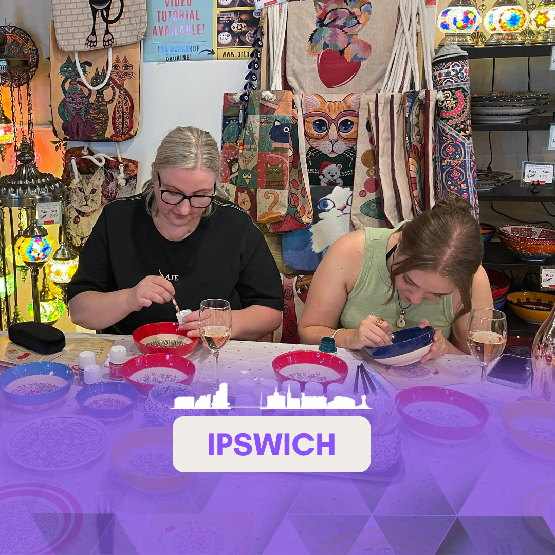 Ceramic Painting Class in Ipswich