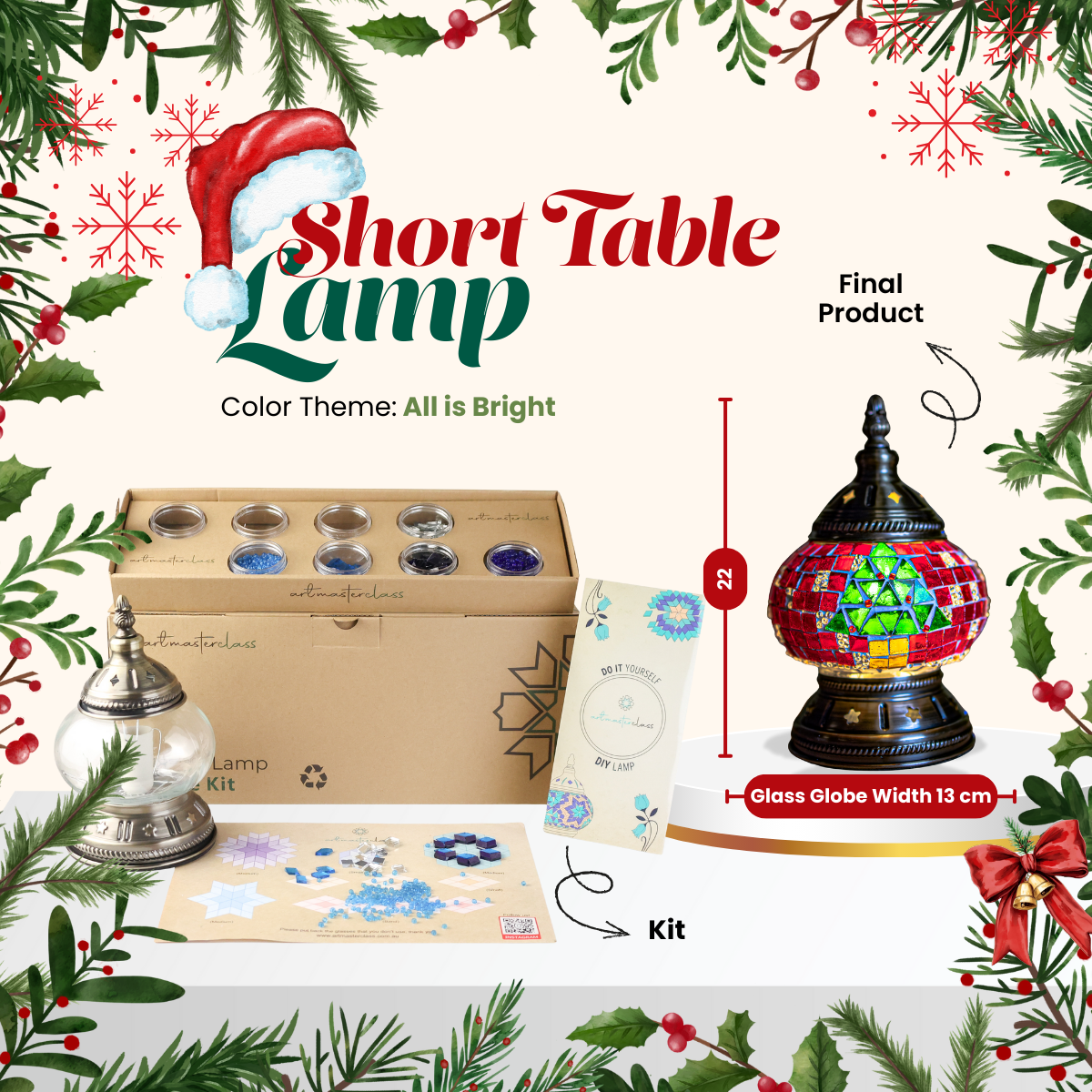 Short Table Lamp Christmas Collection DIY Kit