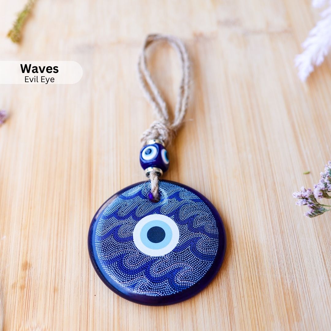 Handcrafted Turkish Evil Eye - Waves