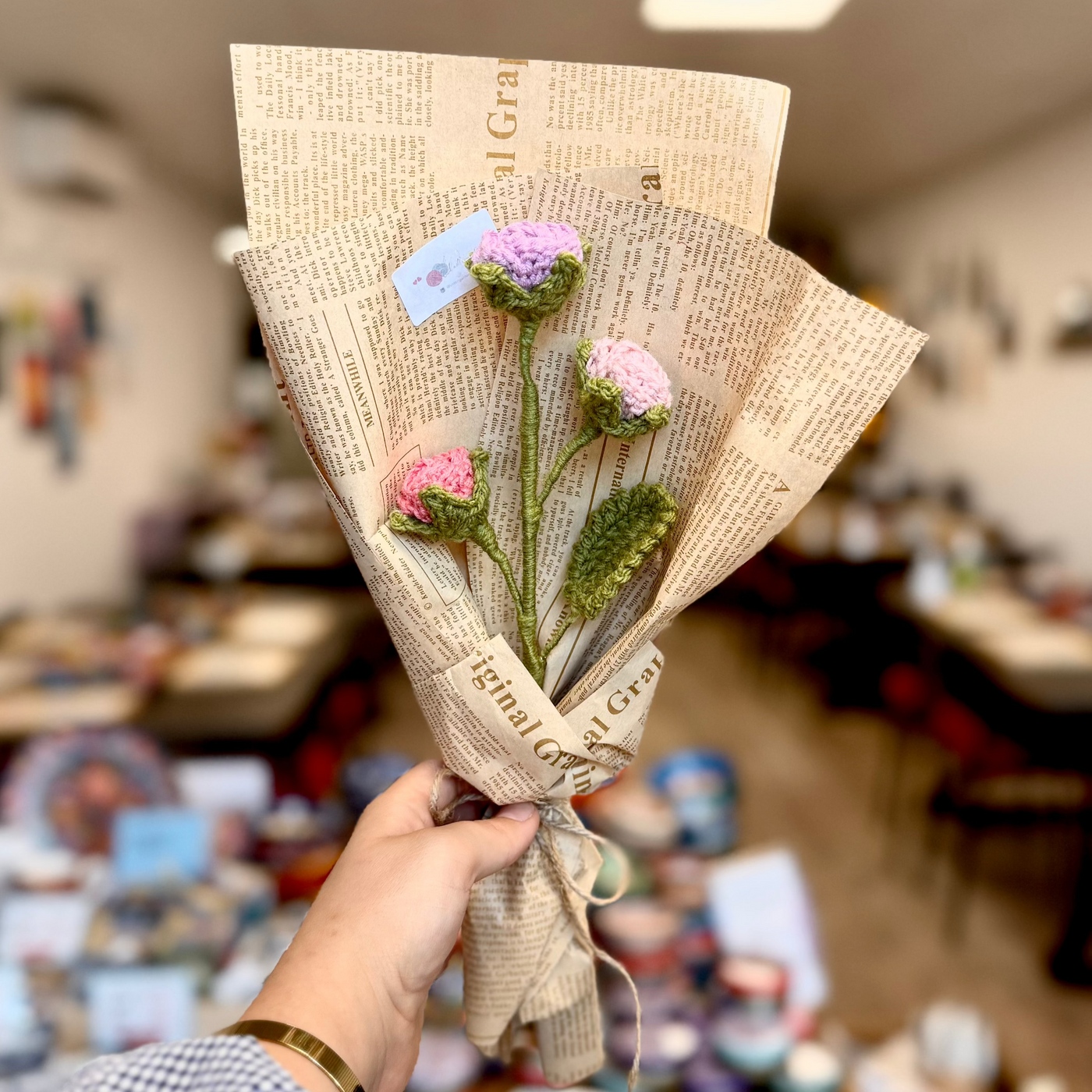 Multiheaded Rose Bouqet Crochet Class in Brisbane
