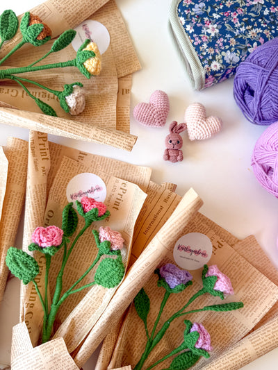Multiheaded Rose Bouqet Crochet Class in Brisbane