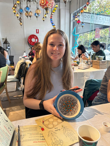 Patterned Ceramic Paint and Sip Classes in Sydney