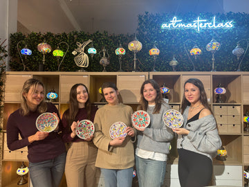 Patterned Ceramic Paint and Sip Classes in Sydney