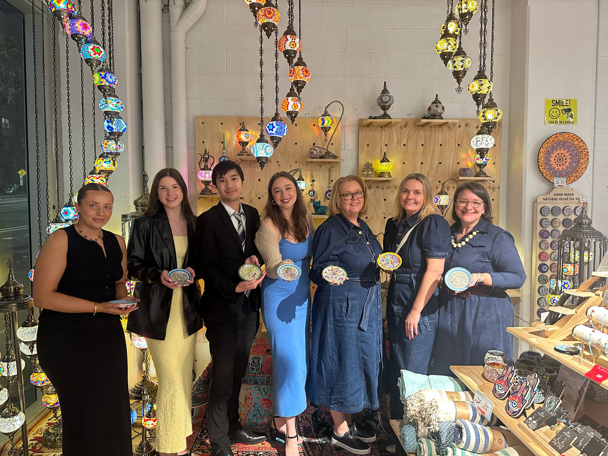 Patterned Ceramic Paint and Sip Classes in Melbourne