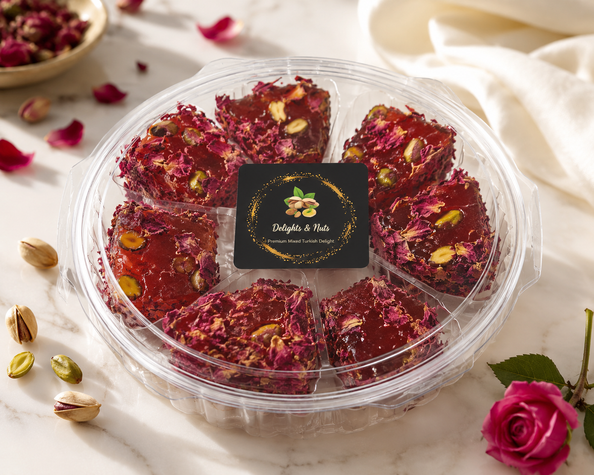 Luxury Turkish Delight with Rose & Pistachio-200gr